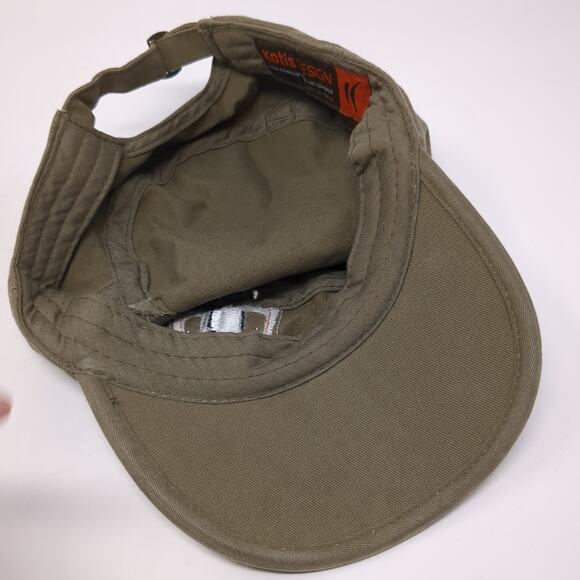 Kotis Design Slideback Cadet Army Cap Green One Size Adjustable Embroidered - Picture 7 of 9